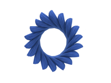 azul resumen geométrico circular modelo con radial simetría, moderno diseño, dinámica líneas, y sentido de movimienot, adecuado para antecedentes o creativo proyectos png