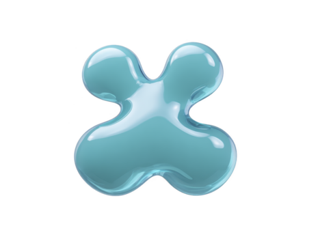 lucido blu astratto forma con liscio superficie, somigliante giocoso liquido spruzzo o moderno 3d icona, isolato su trasparente sfondo, evoca allegro e creativo umore png