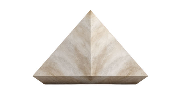 pyramid sten geometrisk arkitektur gammal brun isolerat 3d strukturera symmetri sten pyramid med geometrisk symmetri och gammal arkitektonisk stil isolerat genomskinlighet bakgrund framkallar png