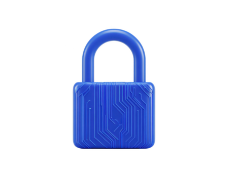bleu cadenas numérique circuit modèle Sécurité La technologie intimité protection cyber électronique isolé sur blanc moderne conception symbolisant sûr Les données et sécurise accès png