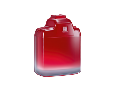 rojo el plastico envase con seguro gorra, usado para almacenamiento líquido, aislado en transparencia fondo, limpiar y moderno diseño, adecuado para industrial o casa utilizar png