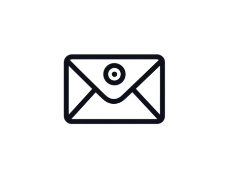 Busta icona nero schema isolato su trasparente sfondo simboleggiante e-mail Messaggio comunicazione posta contatto e corrispondenza adatto per ragnatela e digitale uso png