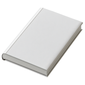 vuoto bianca taccuino su un' superficie pronto per Appunti o schizzi durante un' creativo sessione a casa nel il pomeriggio, trasparente sfondo png