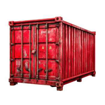 vermelho recipiente em transparente fundo png