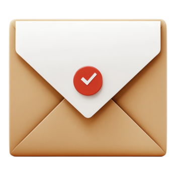 Busta con un' dai un'occhiata marchio su un' trasparente sfondo su trasparente sfondo png