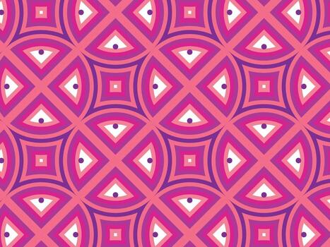 Abstract geometric quartered background pattern design in pink and red color. vector