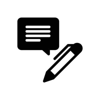 Comment Section solid icon design good for web or mobile app vector