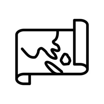 map outline icon design good for web or mobile app vector