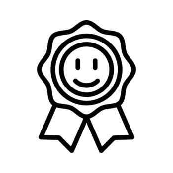 Satisfaction guaranteed outline icon design good for web or mobile app vector