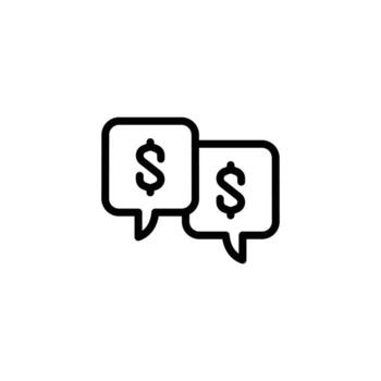 Financial advice or consulting outline icon design good for web or mobile app vector
