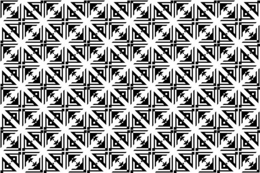 Stylish black and white triangle maze pattern. Perfect for fashion, packaging, web design, and branding. Repeating geometric lines. vector