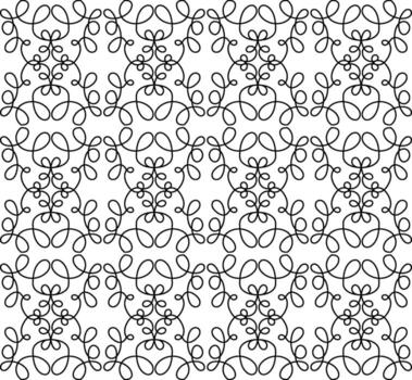 hermosa negro resumen sin costura modelo en un blanco antecedentes en lineal estilo vector