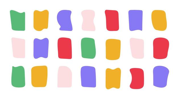 un conjunto de citar marcos vacío habla burbujas, dibujado a mano con un cepillar. un brillante texto campo. vector