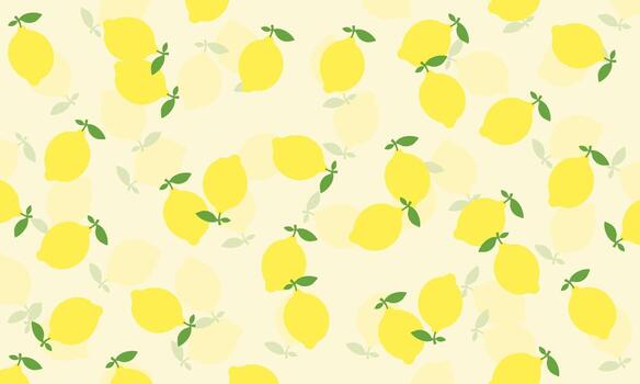 Seamless Lemon Fruit Pattern Background vector