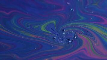 abstrakt virvlar av vibrerande färger en fascinerande visa av vätska dynamik video