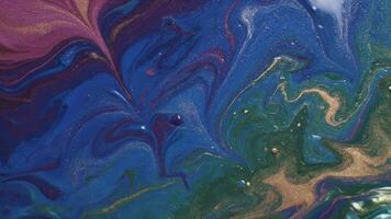 fluido Dreamscape un' viscoso danza di colore e leggero video