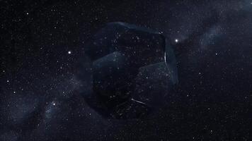 Cosmic Cube An Enigmatic Celestial Object Floating in the Vastness of Space video