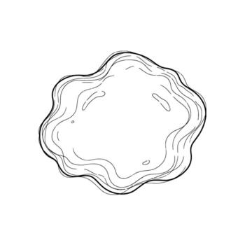 Line Art Blob Shape Graphic Design Element vector