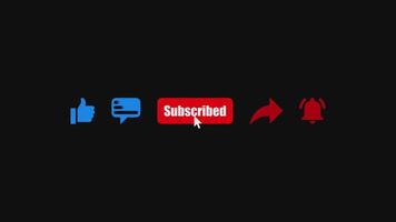 like, comment, share and subscribe animation. YouTube End screen for subscribing channel. video