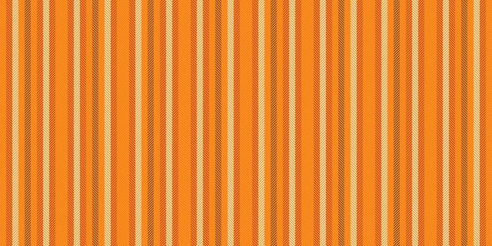 Professional fabric texture background, podium lines vertical. Realistic seamless pattern textile stripe in tangerine and orange colors. vector