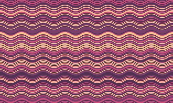 Abstract wavy stripes pattern in muted pinks and purples. Perfect for website backgrounds, textile designs, or modern branding. Evokes a sense of calm and fluidity. vector