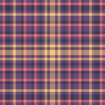 Internet plaid texture seamless, inspiration pattern tartan . Towel fabric check textile background in pastel and violet colors. vector