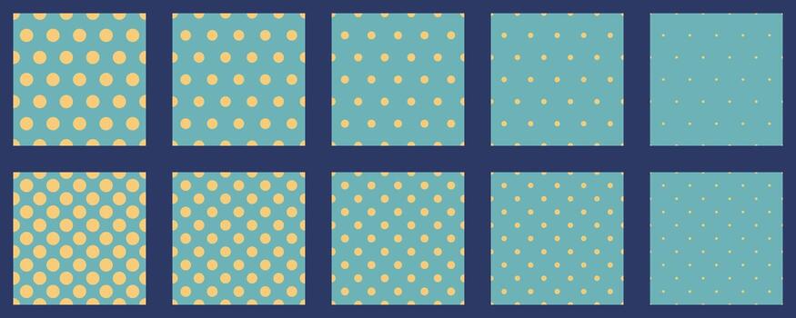 conjunto polca punto s sin costura modelo. sencillo antecedentes para web o impresión. resumen superficie. vector