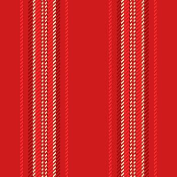 Fook background fabric, page lines vertical texture. Huality textile pattern stripe seamless in fashion red and red colors. vector