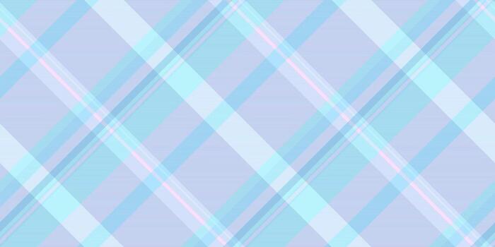 Spring tartan fabric textile, random background plaid. Minimalist check texture seamless pattern in cyan and light colors. vector
