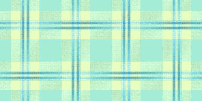 Serene plaid pattern. Aqua and yellow hues create a calming aesthetic. Ideal for backgrounds, textiles, or design accents. Versatile and visually appealing. vector