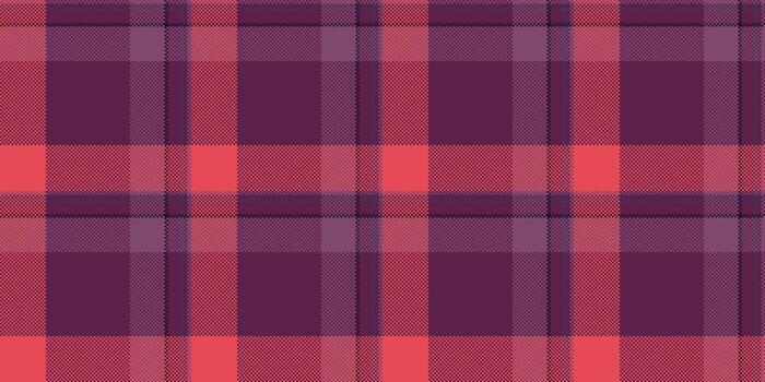 loseta textura antecedentes patrón, cañada textil cheque tartán. lujoso sin costura tartán tela en rosado y rojo colores. vector