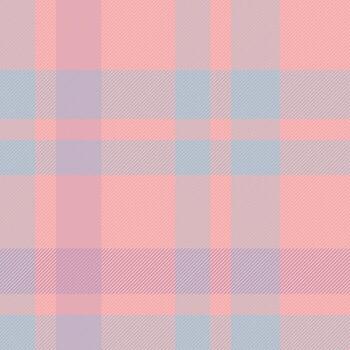 Inspiration tartan check fabric, loft textile background pattern. Manufacture plaid seamless texture in light and red colors. vector