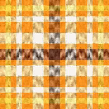 Warm, autumnal plaid pattern with herringbone texture. Cozy and inviting design. Perfect for backgrounds, textiles, and seasonal projects. vector