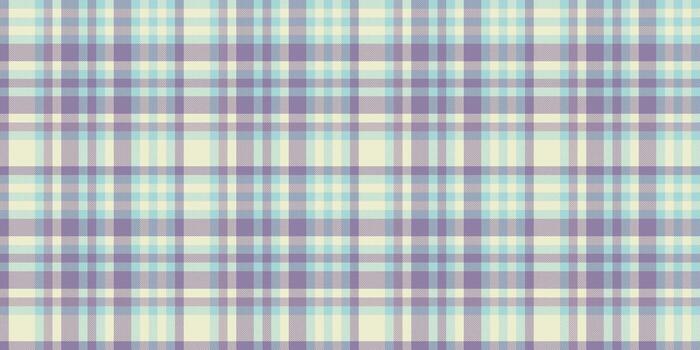 Underwear plaid tartan background, tough fabric check. Curve texture seamless pattern textile in light and pastel colors. vector