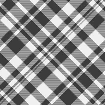 Classic monochrome plaid pattern. Seamless repeat ideal for backgrounds, textiles, or designs needing a timeless, stylish texture. Versatile, elegant backdrop. vector