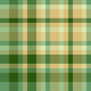 Ireland pattern seamless background, expensive textile tartan plaid. Abstract texture check fabric in green and amber colors. vector