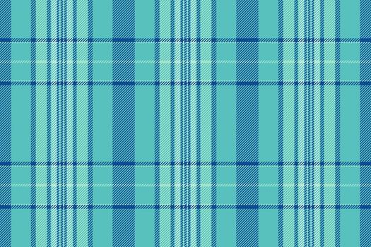 Various textile pattern background, window tartan check. Repeating fabric texture plaid seamless in teal and blue colors. vector