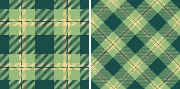 Check plaid pattern of tartan textile texture with a background seamless fabric . Set in spring colors. Fashion trends for every season and holiday. vector
