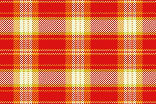 Tape textile texture plaid, no people seamless check . Net pattern fabric background tartan in red and light colors. vector