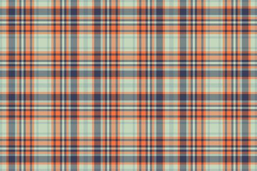 Blanket texture textile tartan, post fabric pattern seamless. Stripped plaid check background in blue and light colors. vector