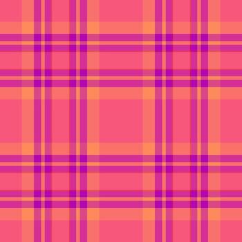 invitación tela tartán sin costura, simetría antecedentes textil . rectángulo tartán modelo textura cheque en rojo y rosado colores. vector