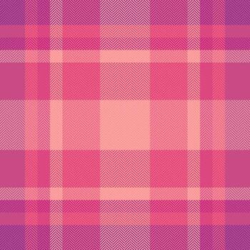 composición cheque sin costura textura, frente tartán tela tartán. orgullo modelo textil antecedentes en rojo y rosado colores. vector