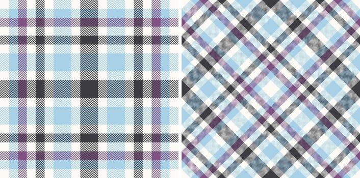 textura cheque textil de tela modelo con un tartán sin costura tartán antecedentes. conjunto en Clásico colores para geométrico diseño patrones. vector