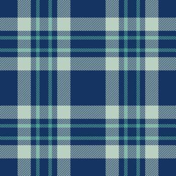 Thread fabric tartan texture, man check background . Robe textile plaid seamless pattern in blue and light colors. vector