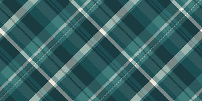 Teal and white plaid pattern. Versatile background for textiles, fashion, or creative projects. A classic and timeless design with a modern twist. vector