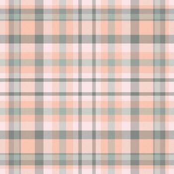 Hippie fabric plaid tartan, presentation textile check. Expensive pattern texture background seamless in orange and light colors. vector