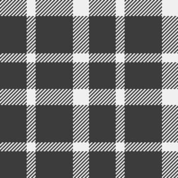 December texture background , surface seamless textile check. Checkered fabric tartan plaid pattern in grey and white colors. vector