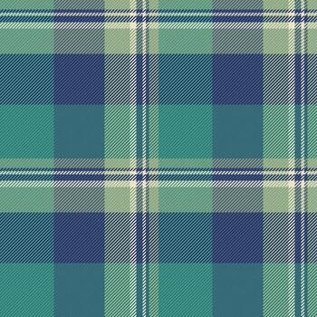 Identity seamless pattern background, customized fabric textile check. Fiber plaid tartan texture in blue and teal colors. vector