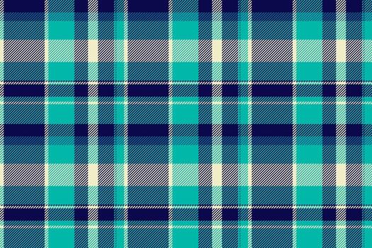 Stylish, versatile plaid pattern in cool blues and greens. Perfect for backgrounds, textiles, apparel, or adding a touch of classic design to any project. vector