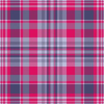 Lined texture fabric textile, chequered seamless pattern background. British check plaid tartan in ruby and light colors. vector